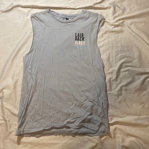 Light blue muscle tank